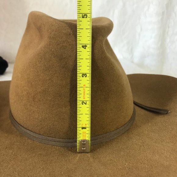 Vintage JB Stetson 4X Beaver XXXX Cowboy Hat Open Road 6 7/8 Oval Long Fit - Picture 14 of 15